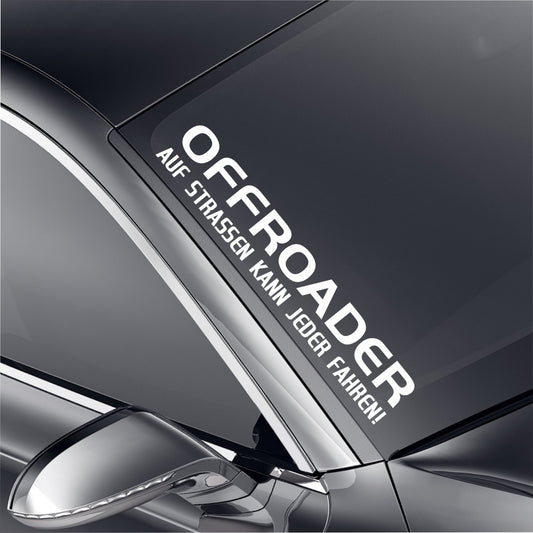 Offroader Aufkleber in 24 Farben 55x9,5cm