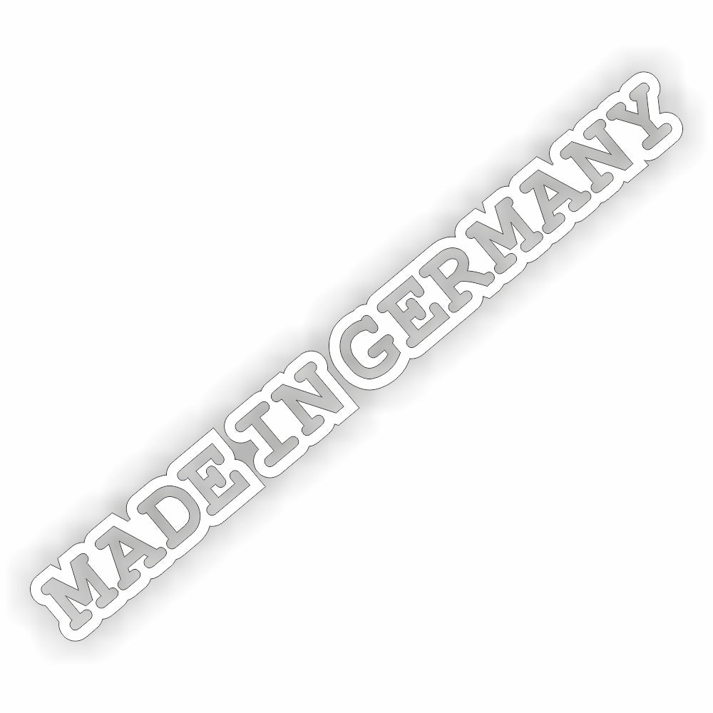 Made in Germany Aufkleber in 24 Farben 55x5,5cm