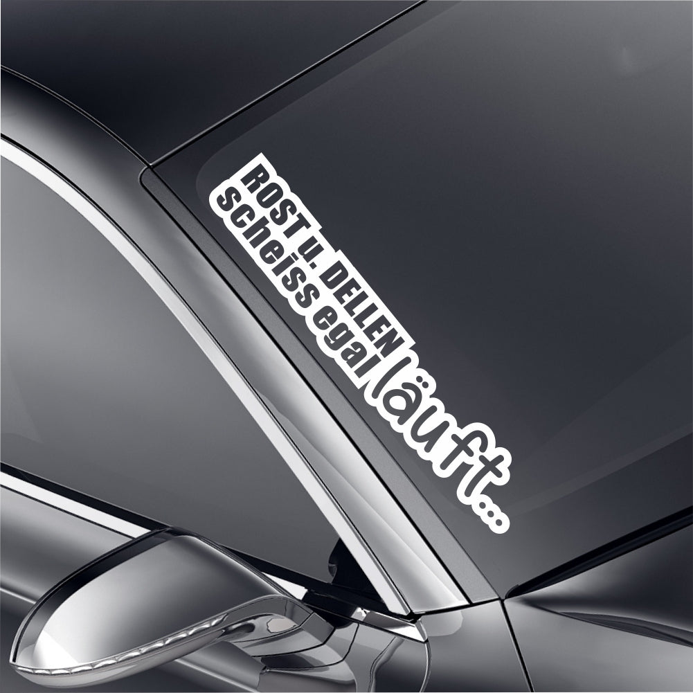 Rost und Dellen Aufkleber in 24 Farben 55x10cm