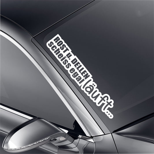 Rost und Dellen Aufkleber in 24 Farben 55x10cm