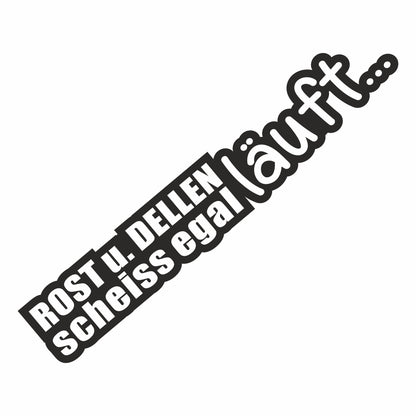 Rost und Dellen Aufkleber in 24 Farben 55x10cm