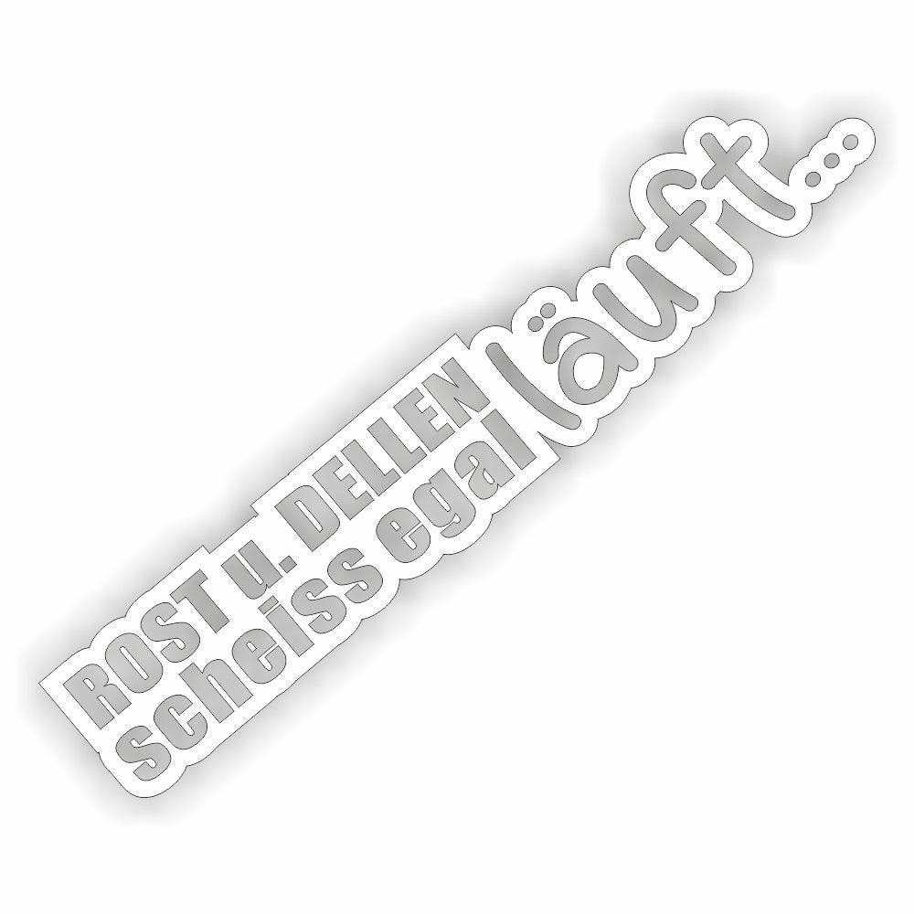 Rost und Dellen Aufkleber in 24 Farben 55x10cm