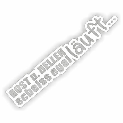 Rost und Dellen Aufkleber in 24 Farben 55x10cm