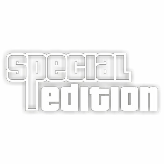 Special Edition Aufkleber in 24 Farben 14x5,5cm
