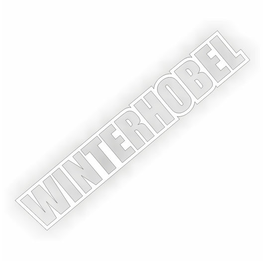 Winterhobel Aufkleber in 24 Farben 18x3cm