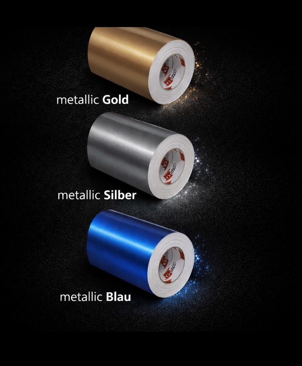 Made in Germany Aufkleber in 24 Farben 55x5,5cm