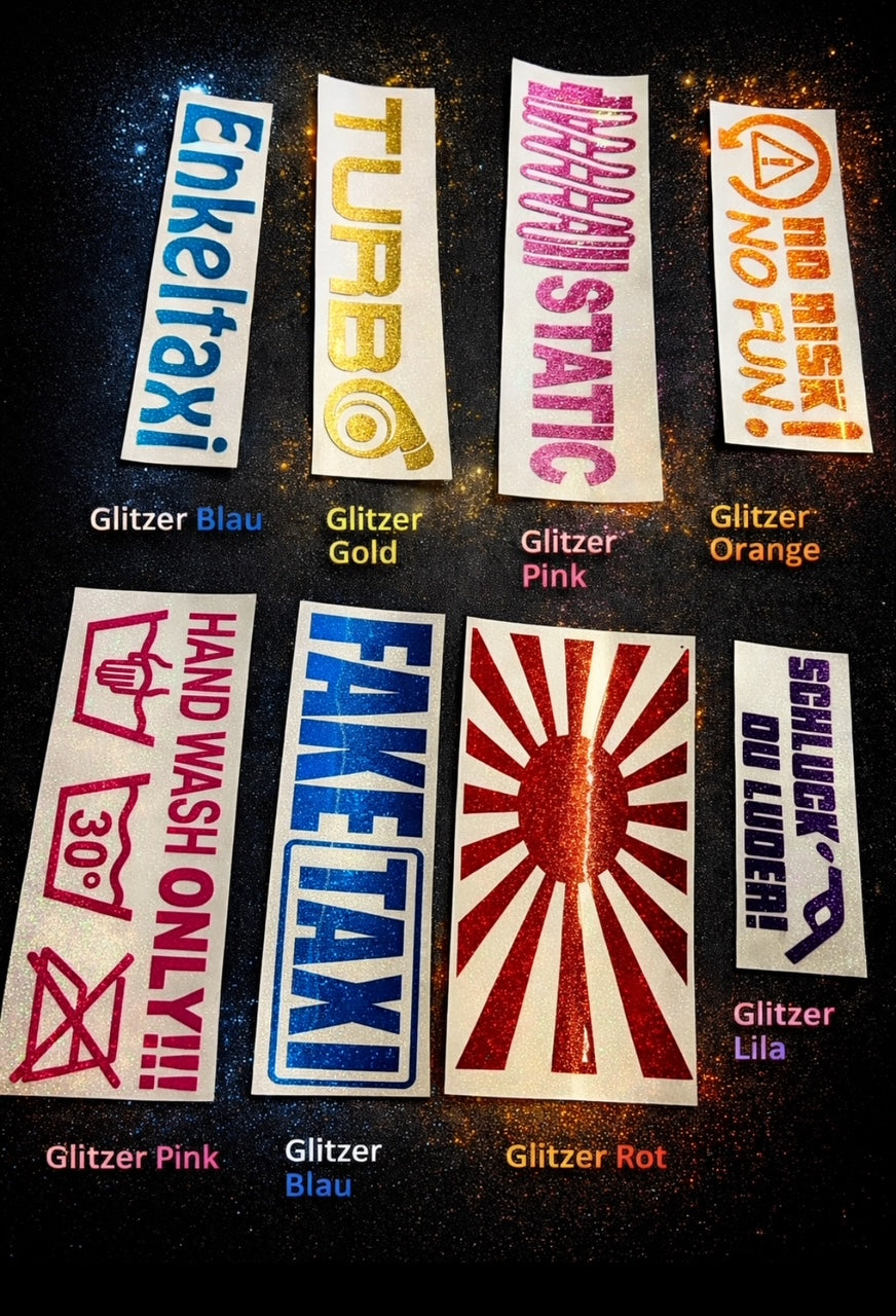 Made in Germany Aufkleber in 24 Farben 55x5,5cm